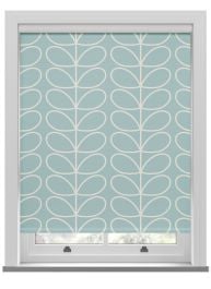 Orla Kiely Jumbo Linear Stem Aqua Roller Blind