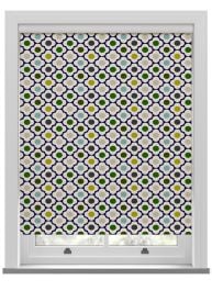 Orla Kiely Spot Flower Ditsy Blue Multi Roller Blind