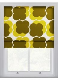 Orla Kiely Shadow Flower Yellow & Ochre Roman Blinds