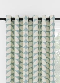 Orla Kiely Solid Stem Duckegg Eyelet Curtain