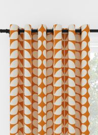 Orla Kiely Solid Stem Tomato Eyelet Curtain