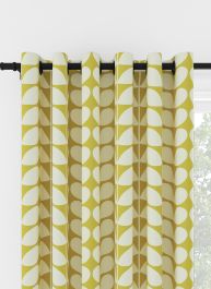 Orla Kiely Solid Stem Yellow Eyelet Curtain