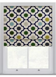 Orla Kiely Spot Flower Blue Multi Roman Blinds