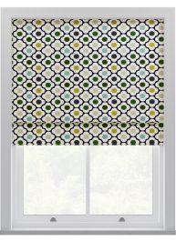 Orla Kiely Spot Flower Ditsy Blue Multi Roman Blinds
