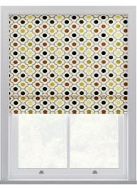 Orla Kiely Spot Flower Ditsy Yellow Multi Roman Blinds