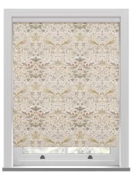 William Morris At Home Strawberry Thief Ochre Roller Blind