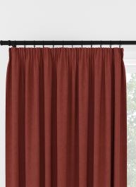 Laura Ashley Swanson Crimson Pencil Pleat Curtain