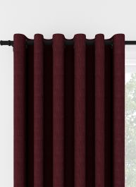 Laura Ashley Swanson Dark Cranberry Eyelet Curtain