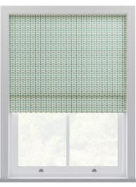 Orla Kiely Tiny Stem Duckegg Roman Blinds