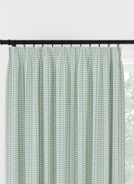 Orla Kiely Tiny Stem Duckegg Pencil Pleat Curtain