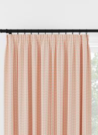 Orla Kiely Tiny Stem Pink Pencil Pleat Curtain