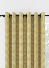 Orla Kiely Tiny Stem Yellow Eyelet Curtain