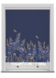 Sara Miller Wisteria Navy Roller Blind