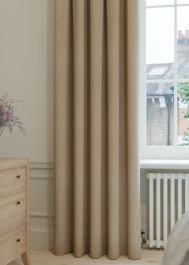 Almond Taupe Velvet Curtain