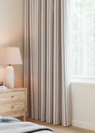 Ash Grey Chevron Stripe Curtain