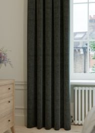 Charcoal Heritage Weave Curtain