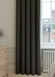 Dark Driftwood Soft Canvas Curtain