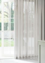 Ecru Jute Weave Sheer Curtain