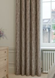 Espresso Taupe Abstract Weave Curtain