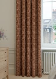 Ginger ModGeo Jacquard Curtain