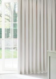 Ivory Faux Silk Curtain