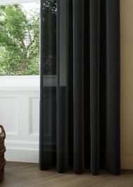 Onyx Jute Weave Sheer Curtain