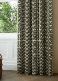 Orla Kiely Linear Stem Kelp Curtain