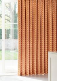 Orla Kiely Linear Stem Persimmon Curtain