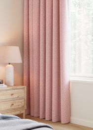 Raspberry Diamond Chevron Curtain