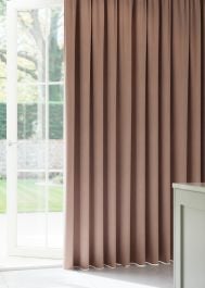 Rosy Taupe Velvet Curtain