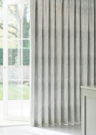 Silver Bouquet Embroidered Curtain
