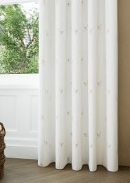 Sophie Allport Snowy Owls Off White Curtain