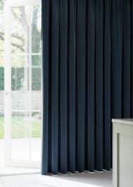 Storm Blue Soft Canvas Curtain
