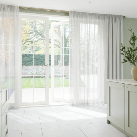Ice White Soft Weave Sheer Curtain