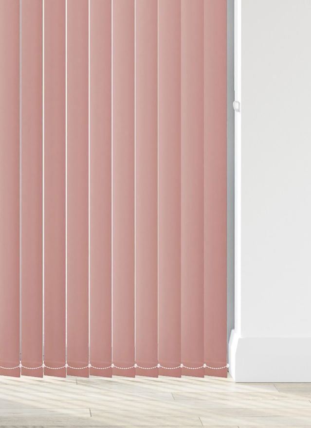 Bella Blush Pink Vertical Blinds
