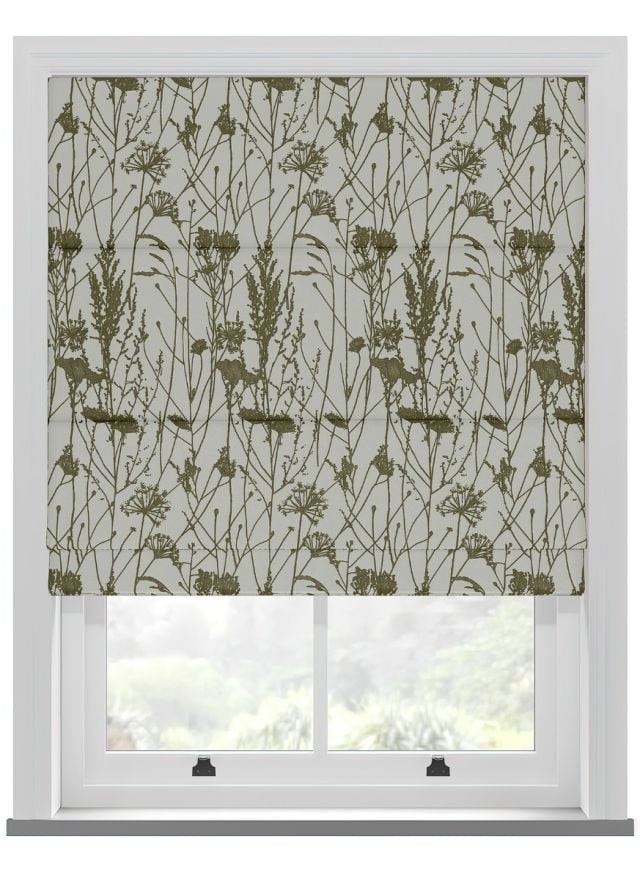 Green Roman Blinds, Made to Measure Swift Direct Blinds