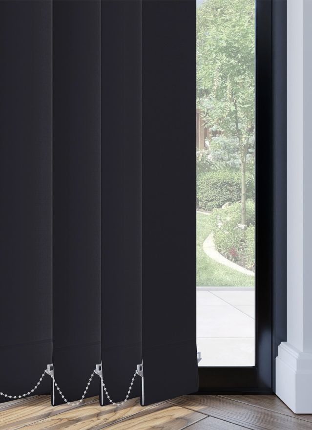 Black cheap vertical blinds