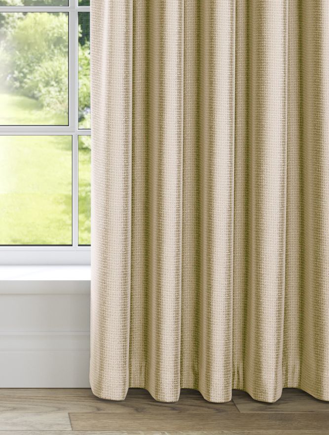 Metallic top gold curtains