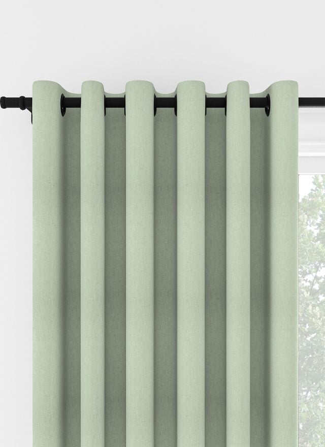 Laura Ashley Easton Sage Eyelet Curtain
