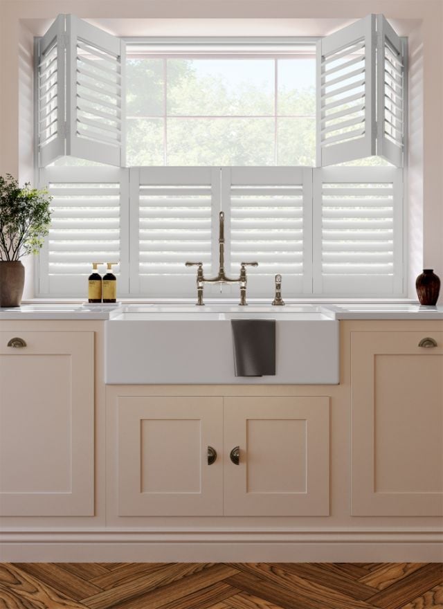 Traffic White Tier on Tier Shutter