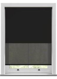 Como Drama & Nico Black Double roller Blind