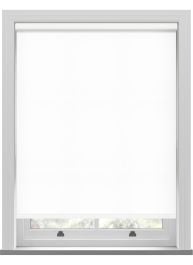 Splash Snow White Twist Roller Blind