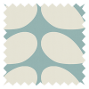 Orla Kiely Jumbo Solid Stem Duckegg Pencil Pleat Curtain