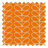 Orla Kiely Linear Stem Persimmon Pencil Pleat Curtain