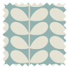 Orla Kiely Solid Stem Duckegg Pencil Pleat Curtain