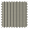 Orla Kiely Tiny Stem Black Pencil Pleat Curtain