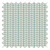 Orla Kiely Tiny Stem Duckegg Pencil Pleat Curtain