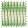 Orla Kiely Tiny Stem Green Pencil Pleat Curtain