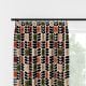 Orla Kiely Spot Flower Stem Tomato & Pink Pencil Pleat Curtain