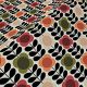 Orla Kiely Spot Flower Stem Tomato & Pink Pencil Pleat Curtain